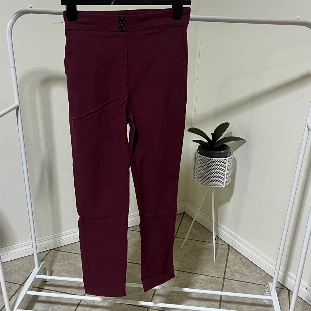 Men's Burgundy Pants